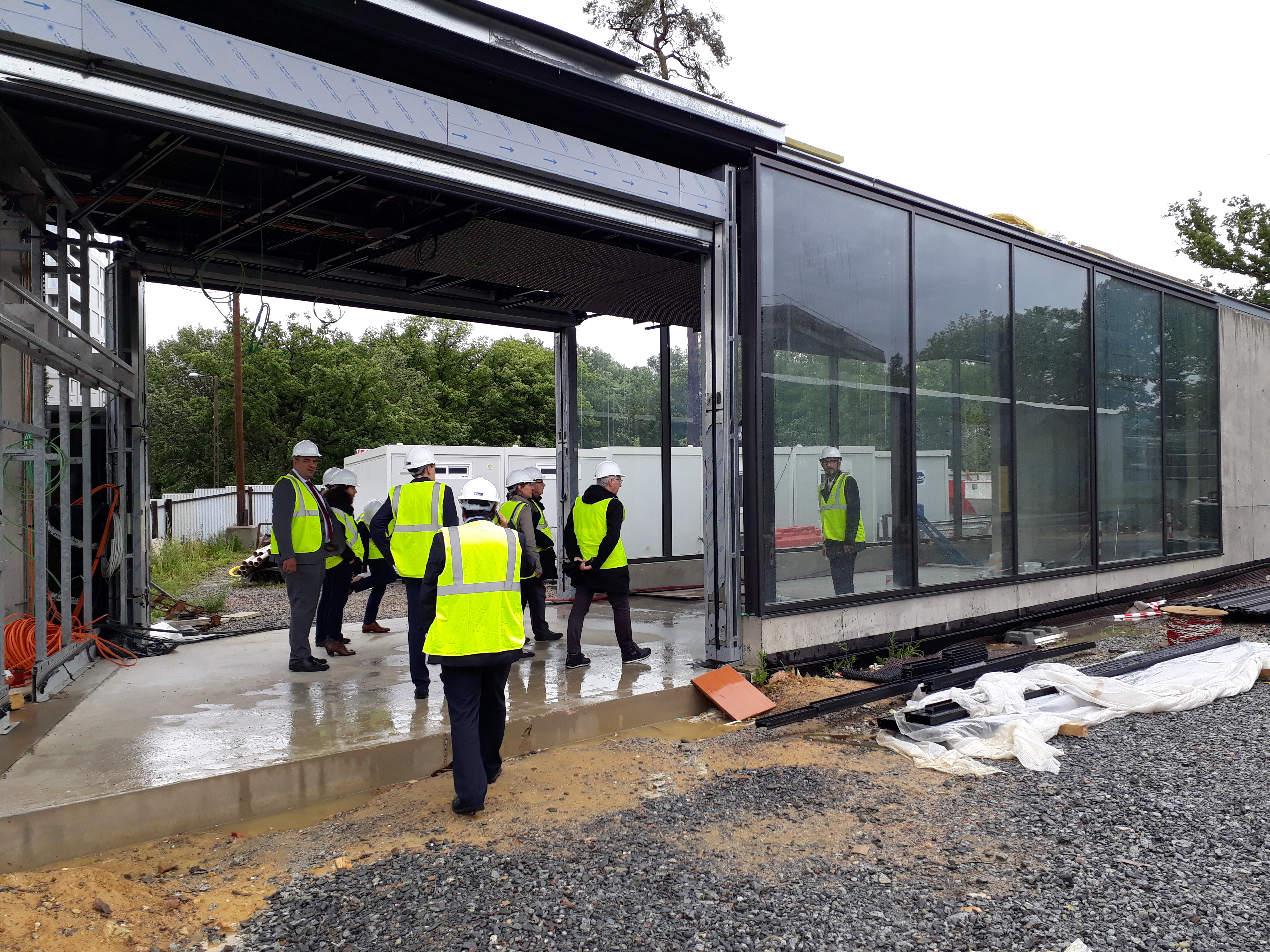 Emergence de la station La Courrouze