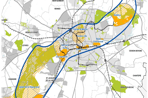 Carte Rennes EcoCité Carte Rennes EcoCité